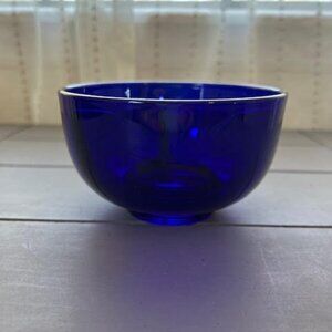 Fostoria Regal Blue Ice Dishes Cobalt Elegant Glass Vintage